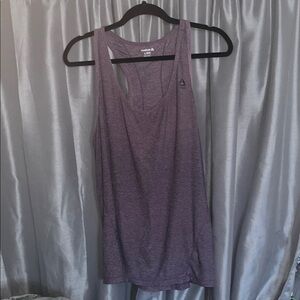 Reebok Women's Heathered Purple Tank Top
